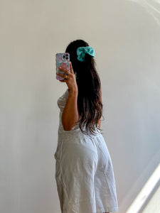 Aquamarine Oversized Hair Scrunchie