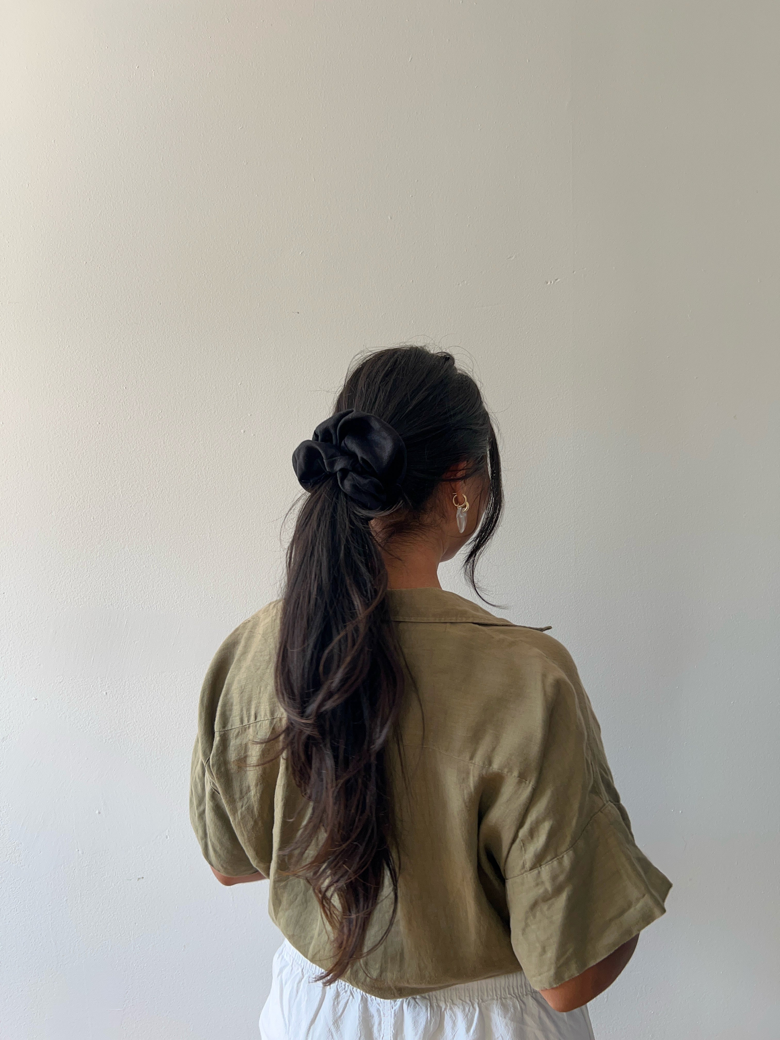 Midnight Oversized Hair Scrunchie