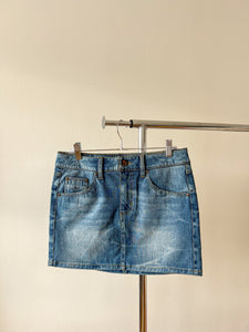 Butterfly Denim Skirt