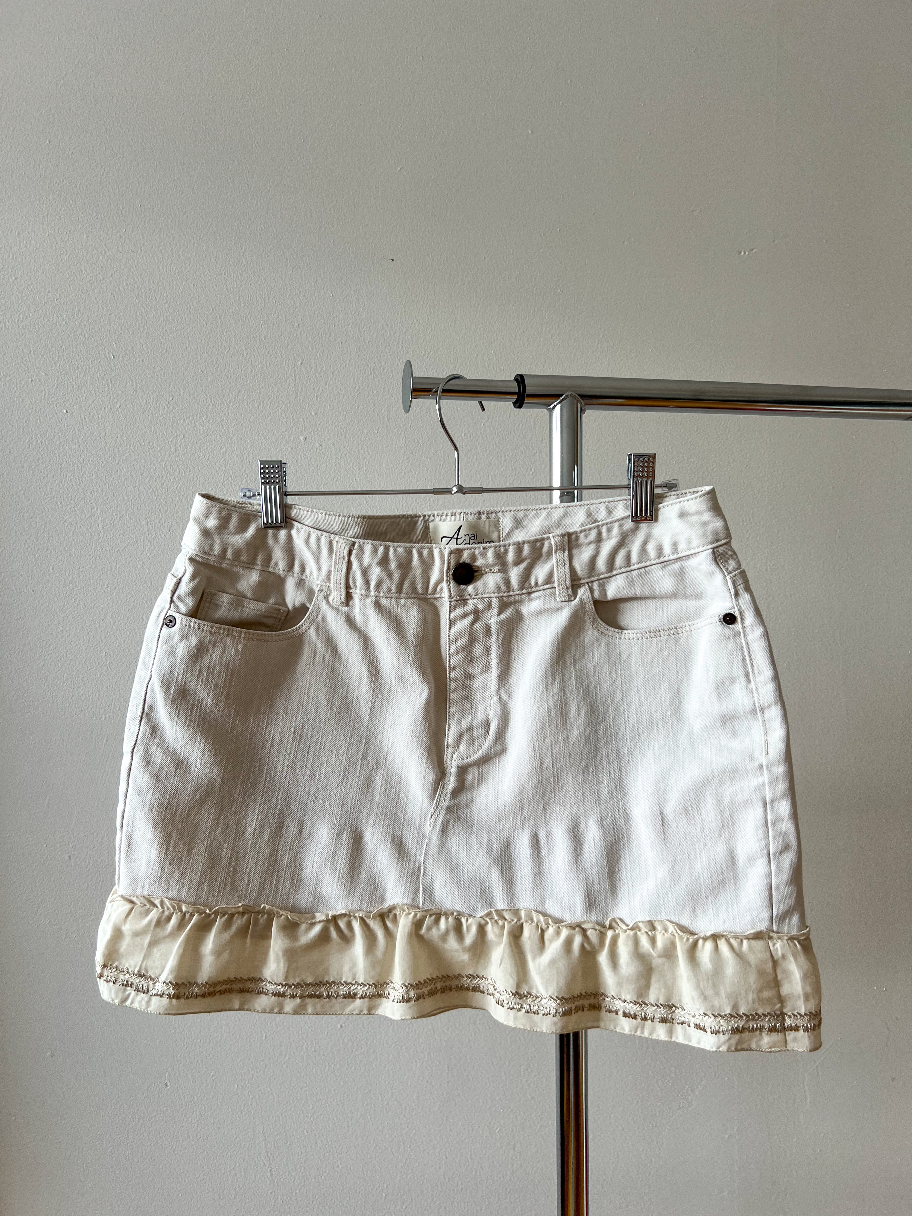 Natural Denim Skirt