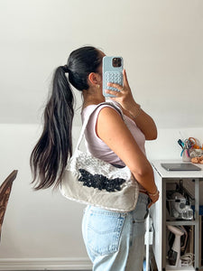 Leopard Beaded Shoulder Bag