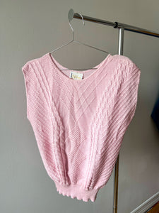 80's Pink Sweater Vest